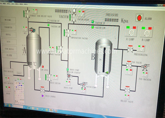 VPI2800 Πλήρως Αυτόματος Εξοπλισμός Εμποτισμού Υπό Κενό για Μονωτικά Μοτέρ και Μετασχηματιστές D2800*H3400mm