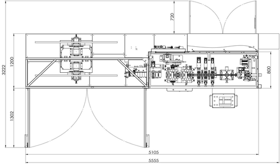 Ύψος πυρήνα 350-800mm | Fin Forming + Core Assembling Πλήρως αυτόματη γραμμή παραγωγής | Σύστημα Πλήρους Αυτοματισμού Μονής Σειράς Πυρήνα για Ψυγεία Αυτοκινήτων