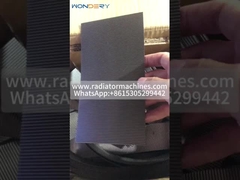 μέγιστο πλάτος 600 mm 1 mm υψηλή θερμική ανταλλαγή από ανοξείδωτο χάλυβα κυματιστή πτερύγια