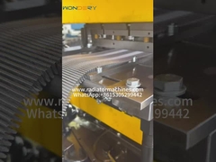 Μηχανή κατασκευής πτερυγίων ψυγείου με πτερυγία από αλουμίνιο, πτερυγία τύπου πτερυγίου